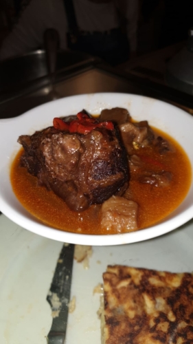 Plato en Mesón La venta del jamón, de Cuevas de San Clemente 2