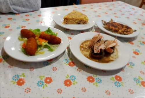 Plato en Casa Julita, en Villaespasa